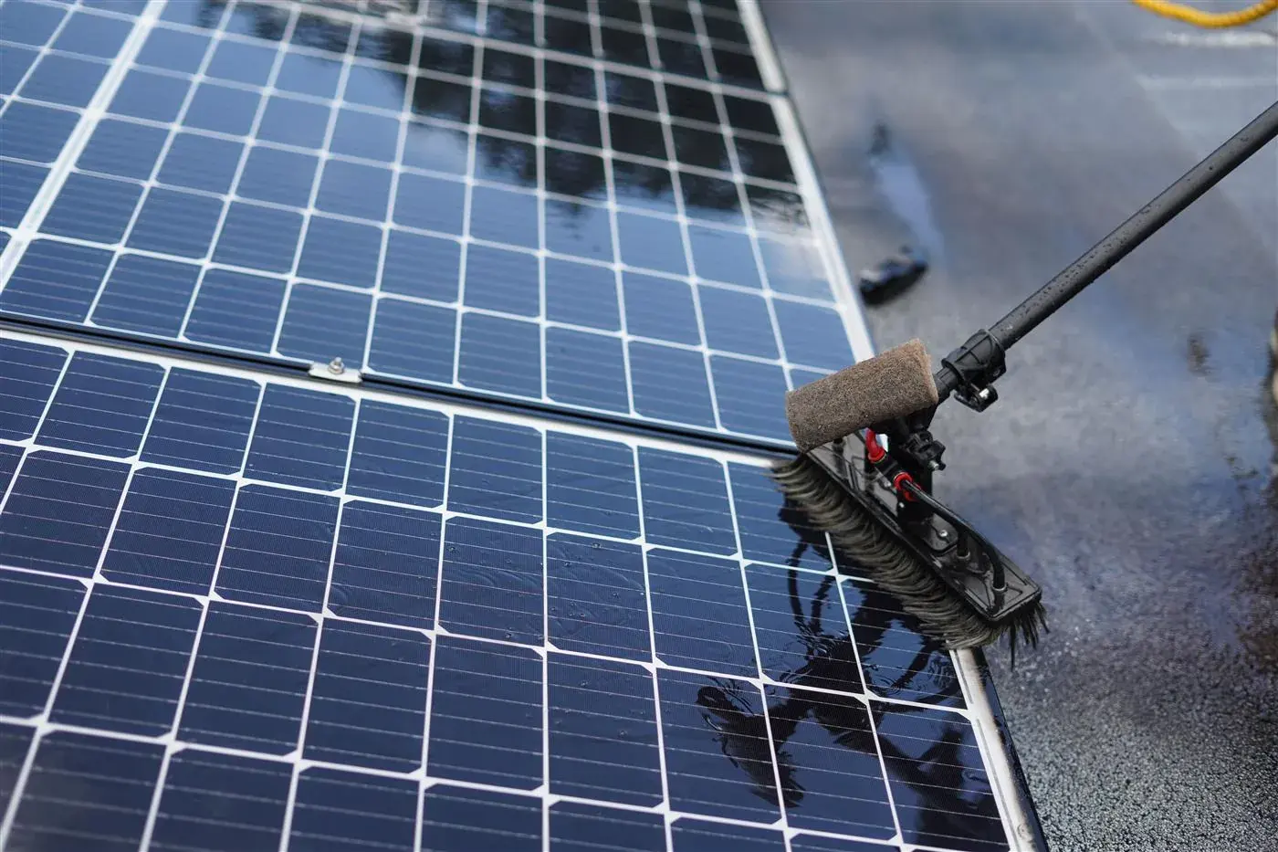 Nettoyage de panneaux solaires
